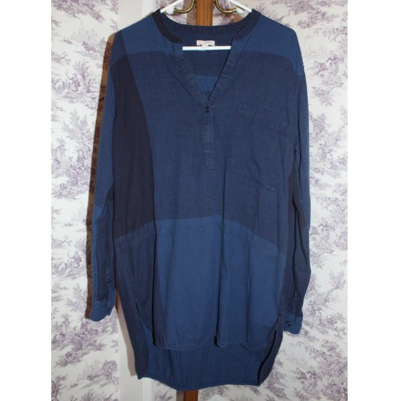 GAP plaid shirt dress. Size large but can fit S-L - Picture 1 of 3